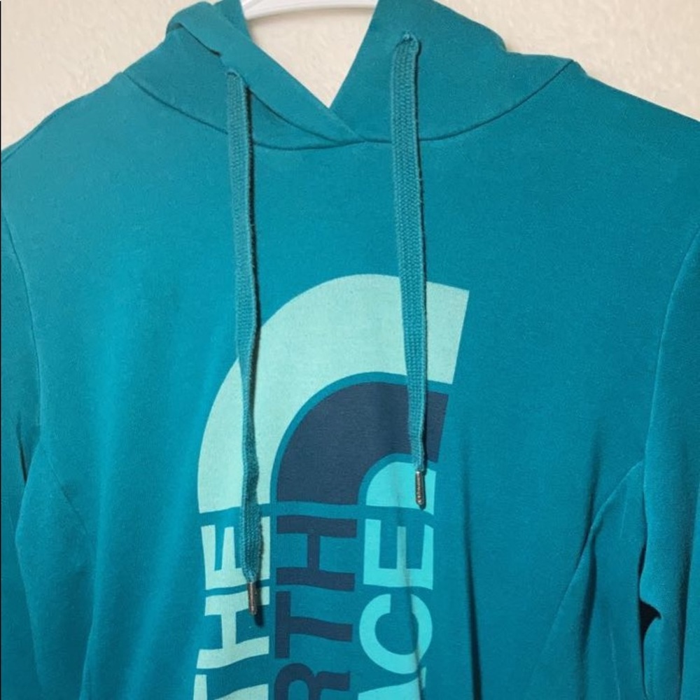 the north face teal hoodie